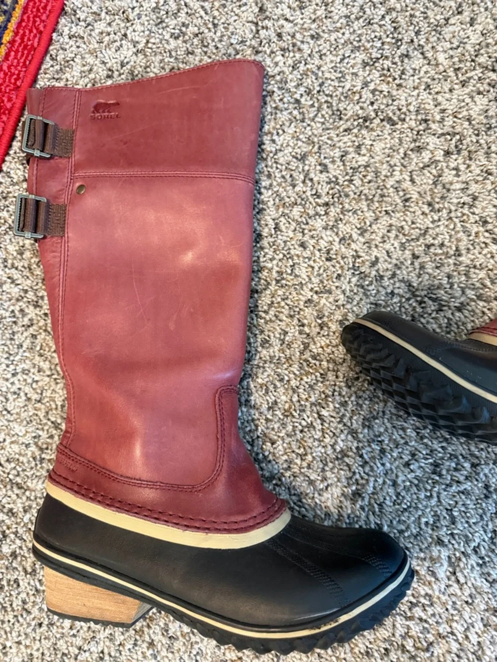 SOREL Slimpack Riding Tall II Shell Boots Equestrian Waterproof Leather 7.5